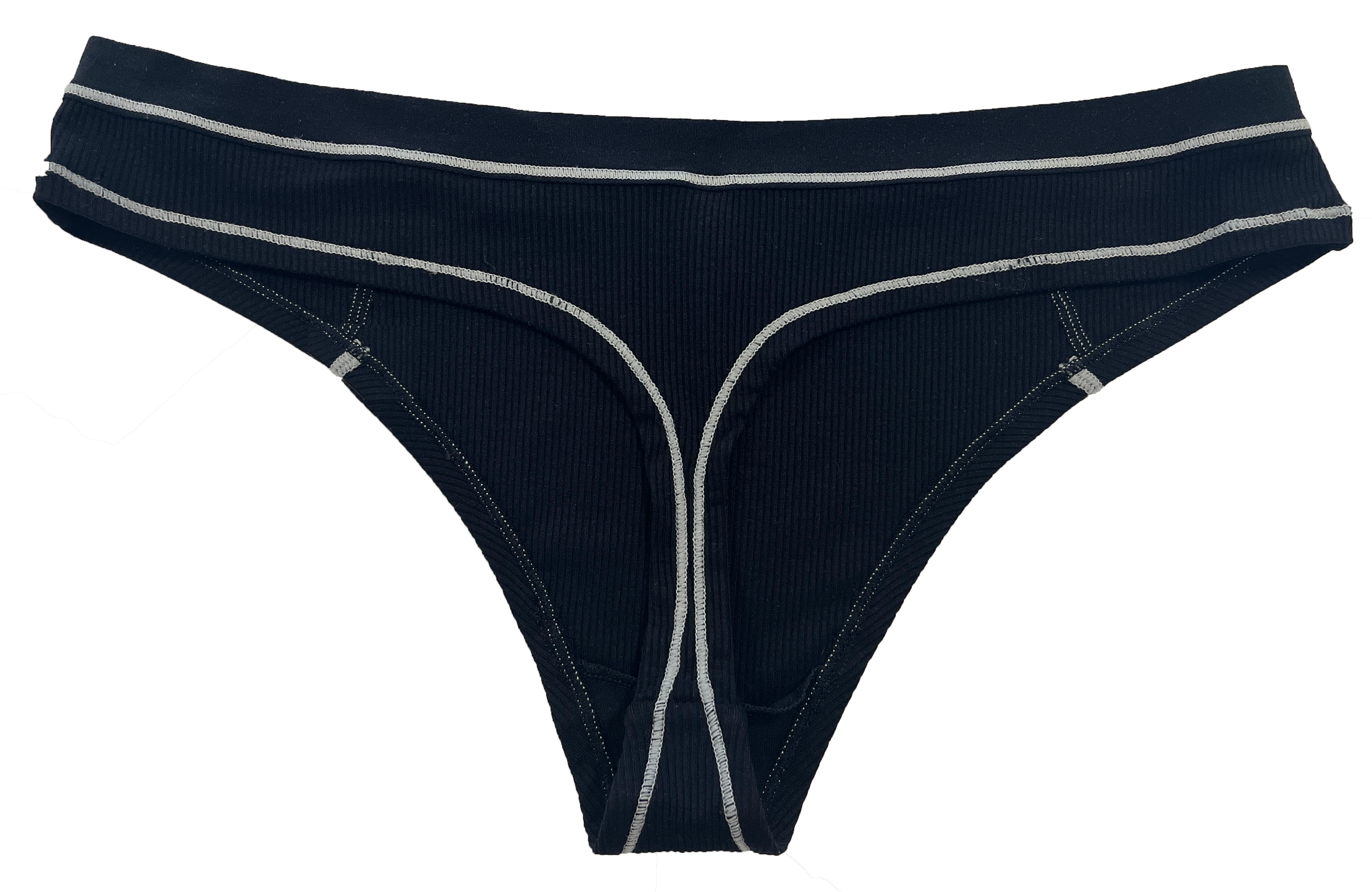 Modal Thong With Contrast Stitch, Xs-2x