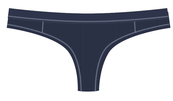 Modal Thong With Contrast Stitch, Xs-2x