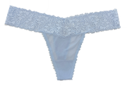 Mesh And Lace Classic Thong, Xs- 2x