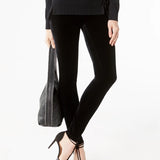 INC International Concepts Women's Velvet Skinny Pants Black Size 0