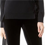 INC International Concepts Women's Velvet Skinny Pants Black Size 0