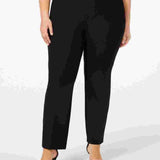 Charter Club Women's Plus Size Straight-Leg Pants Black Size 18W