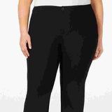 Charter Club Women's Plus Size Straight-Leg Pants Black Size 18W