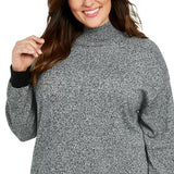 Karen Scott Women's Plus Size Mock Neck Cotton Sweater Charcoal Size 2X