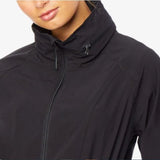 32 Degrees Women's Hooded Cinched-Waist Anorak Raincoat Black Size Extra Small