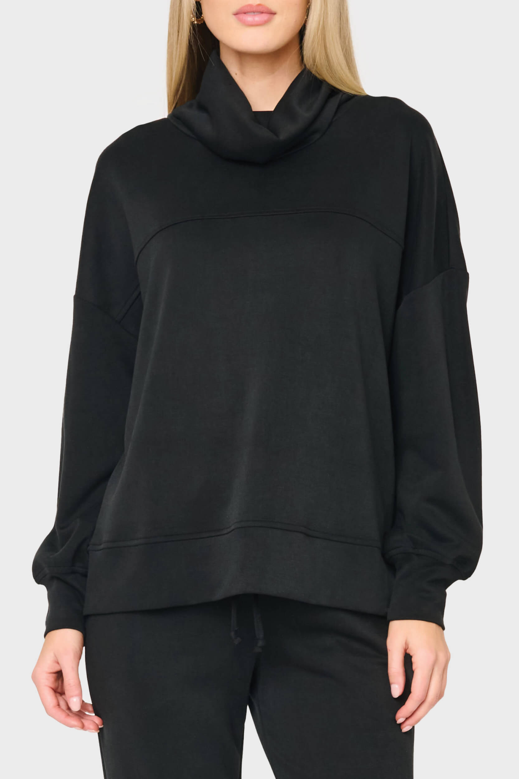 Cloud Scuba Mock Neck Everywhere Top