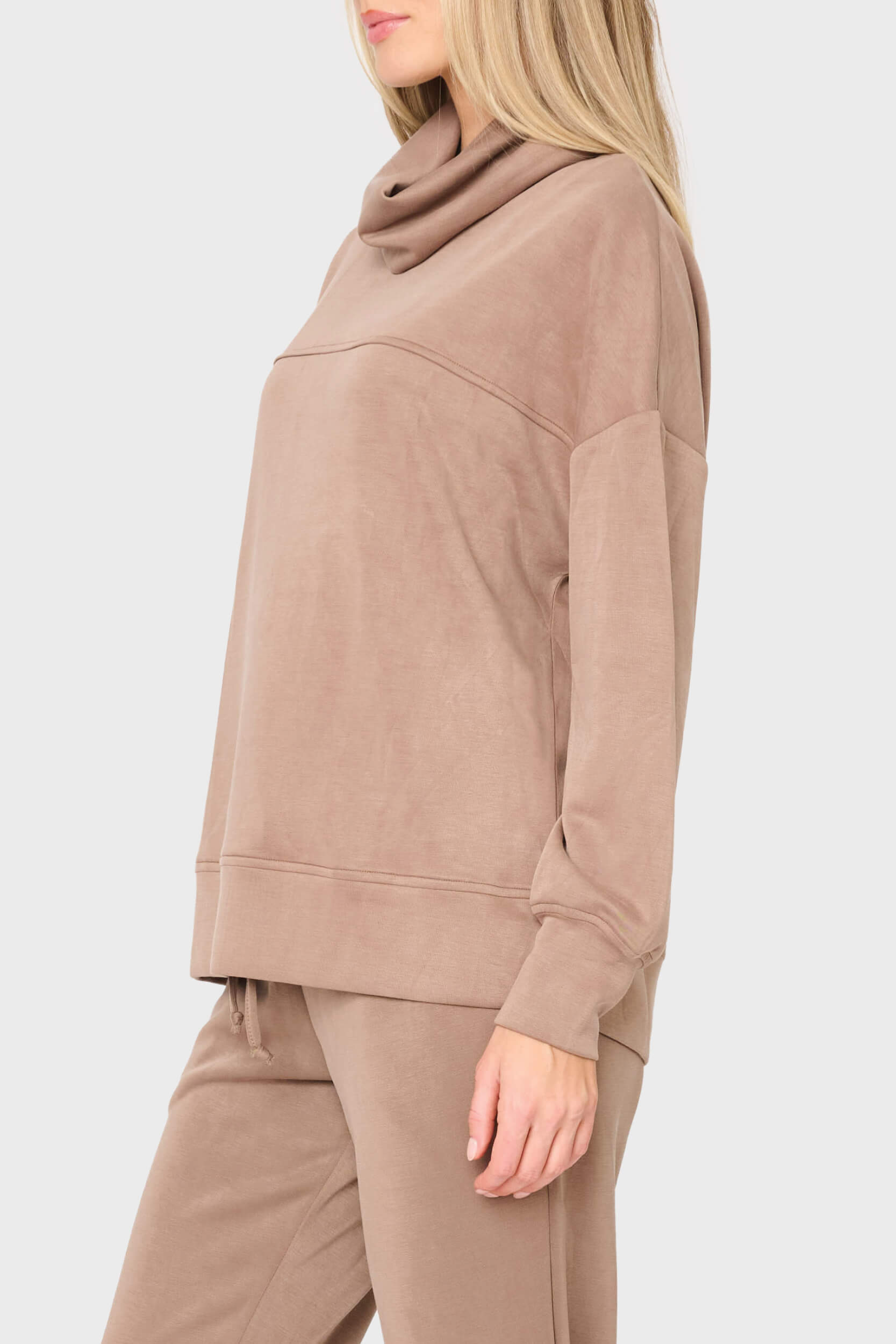 Cloud Scuba Mock Neck Everywhere Top