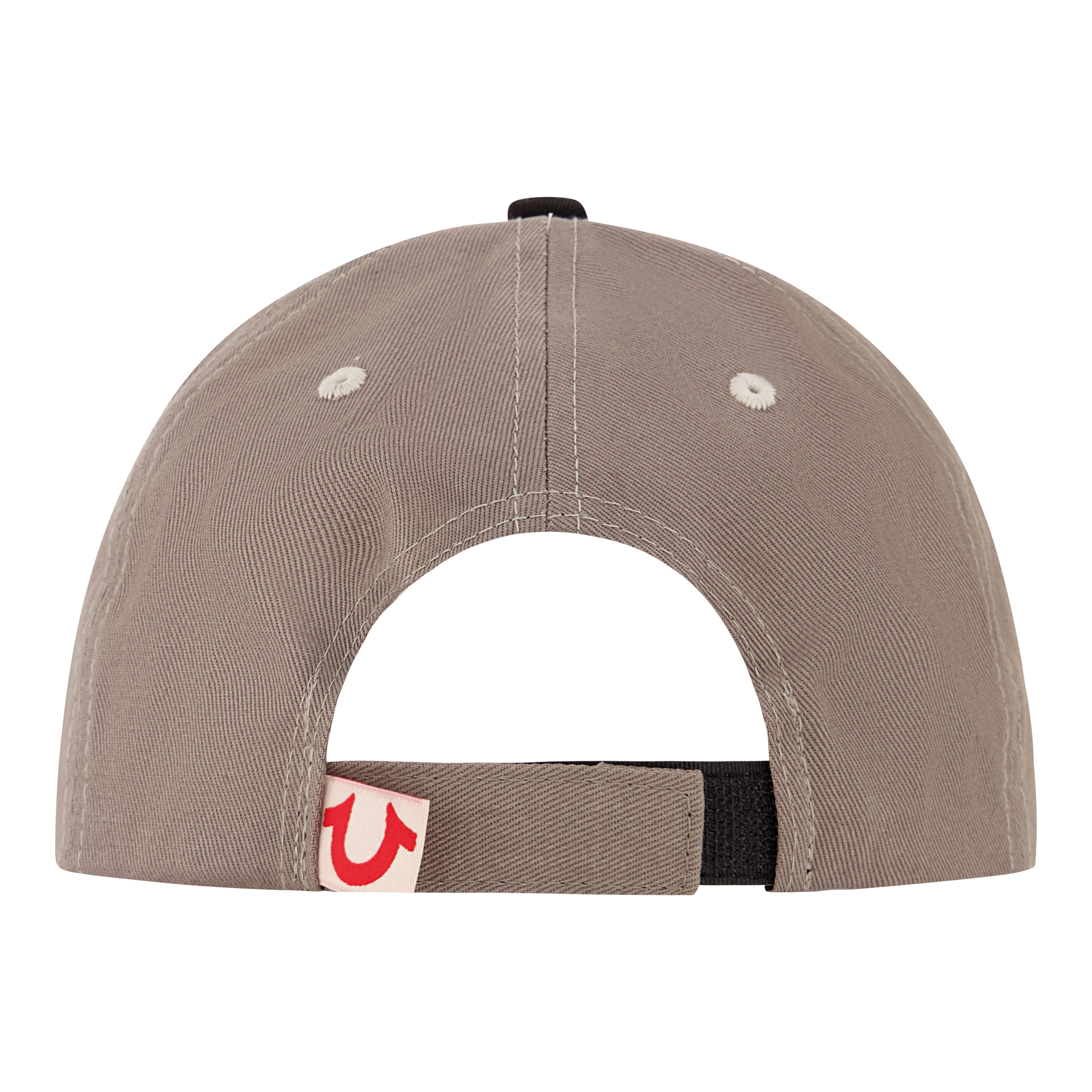 True Religion 3D Print Cap With 5 Panel Color Blocked Cotton Twill in Black