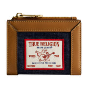 True Religion Buddha Patch Small Denim Wallet, Dark Denim