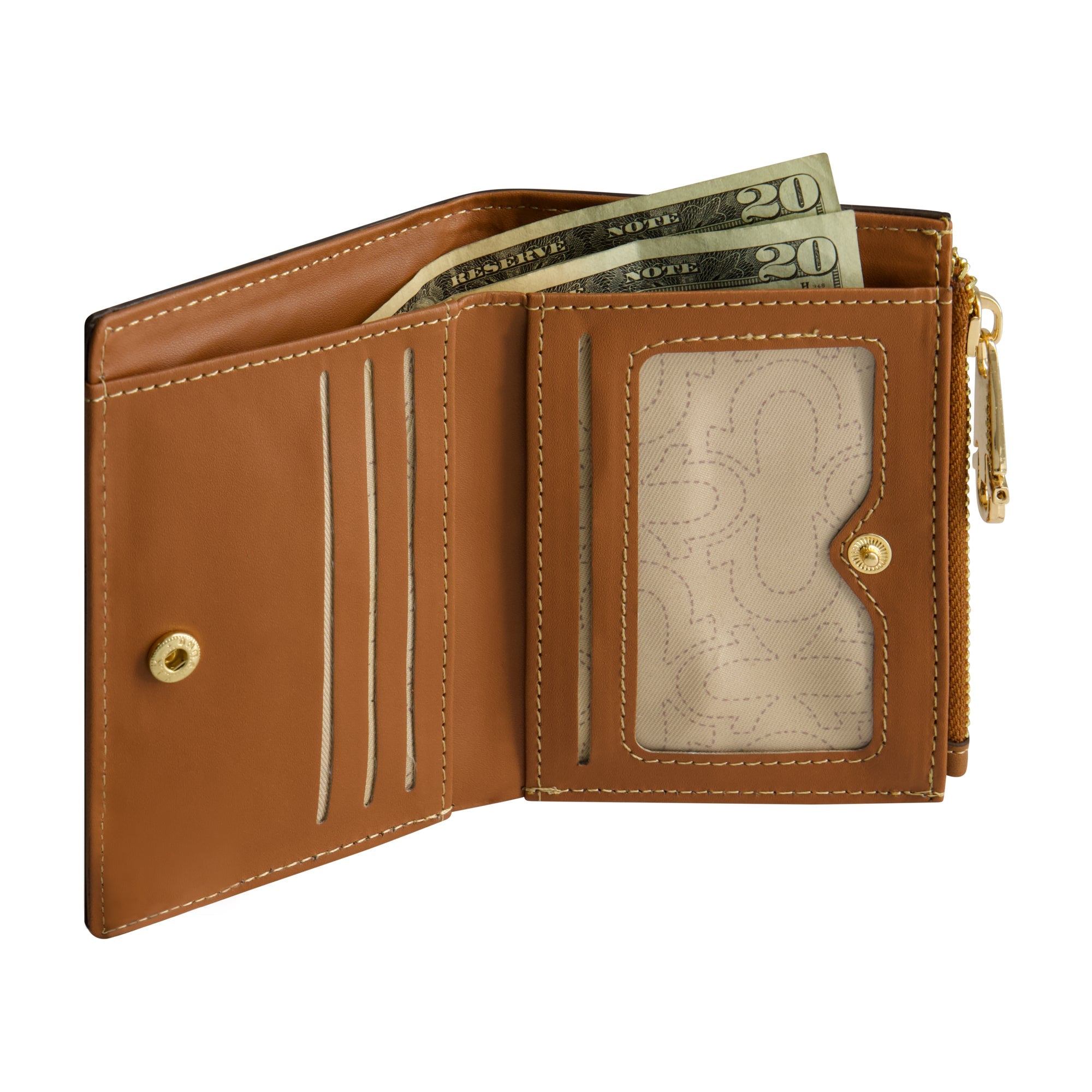 True Religion Buddha Patch Small Denim Wallet, Dark Denim