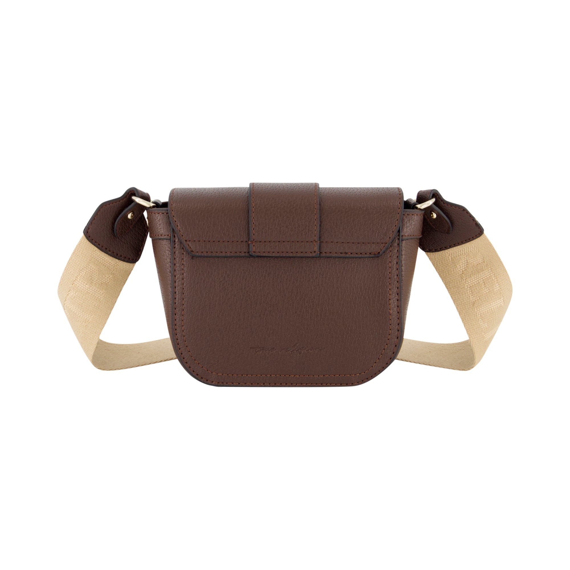 True Religion Mini Flap Crossbody, Brown