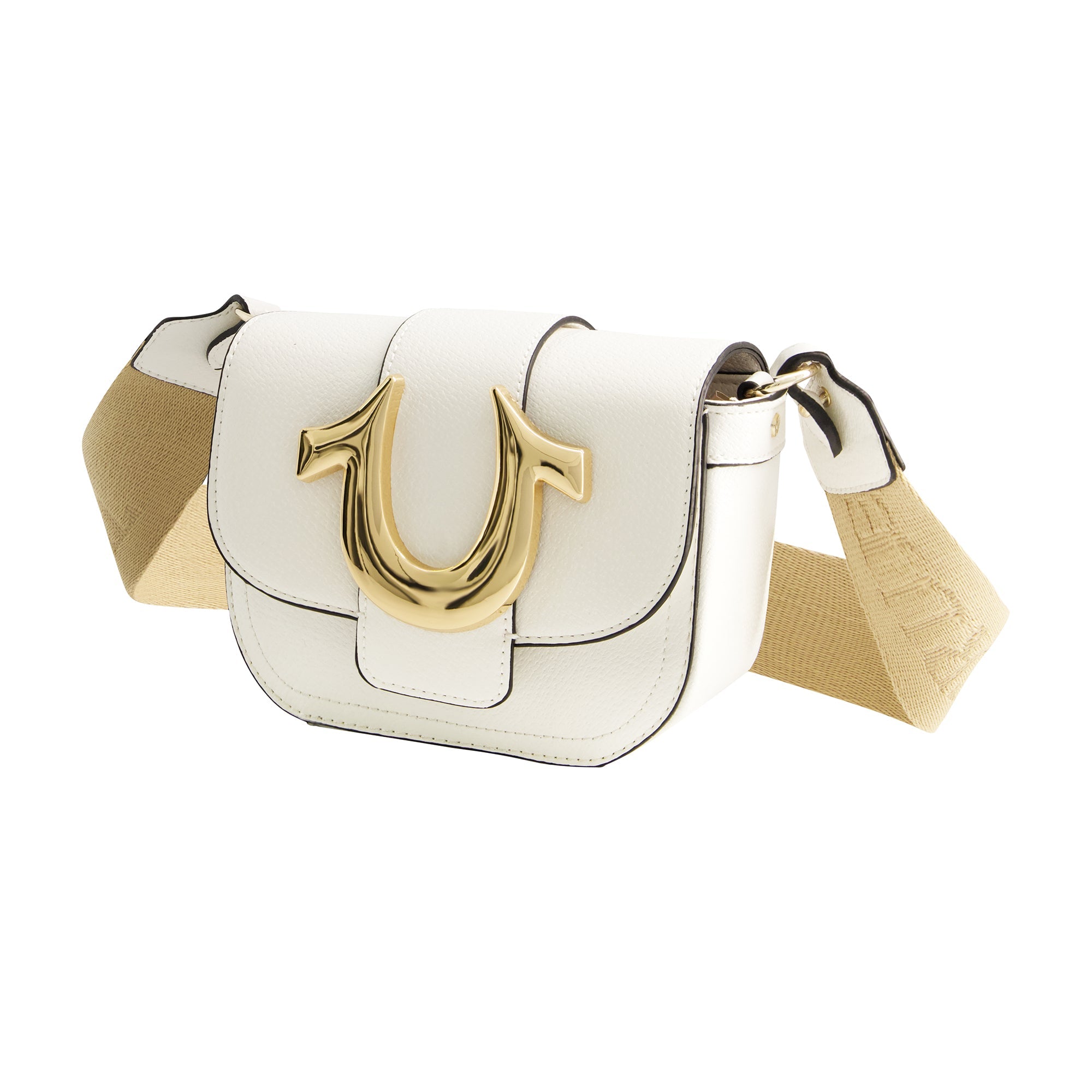 True Religion Mini Flap Crossbody - White