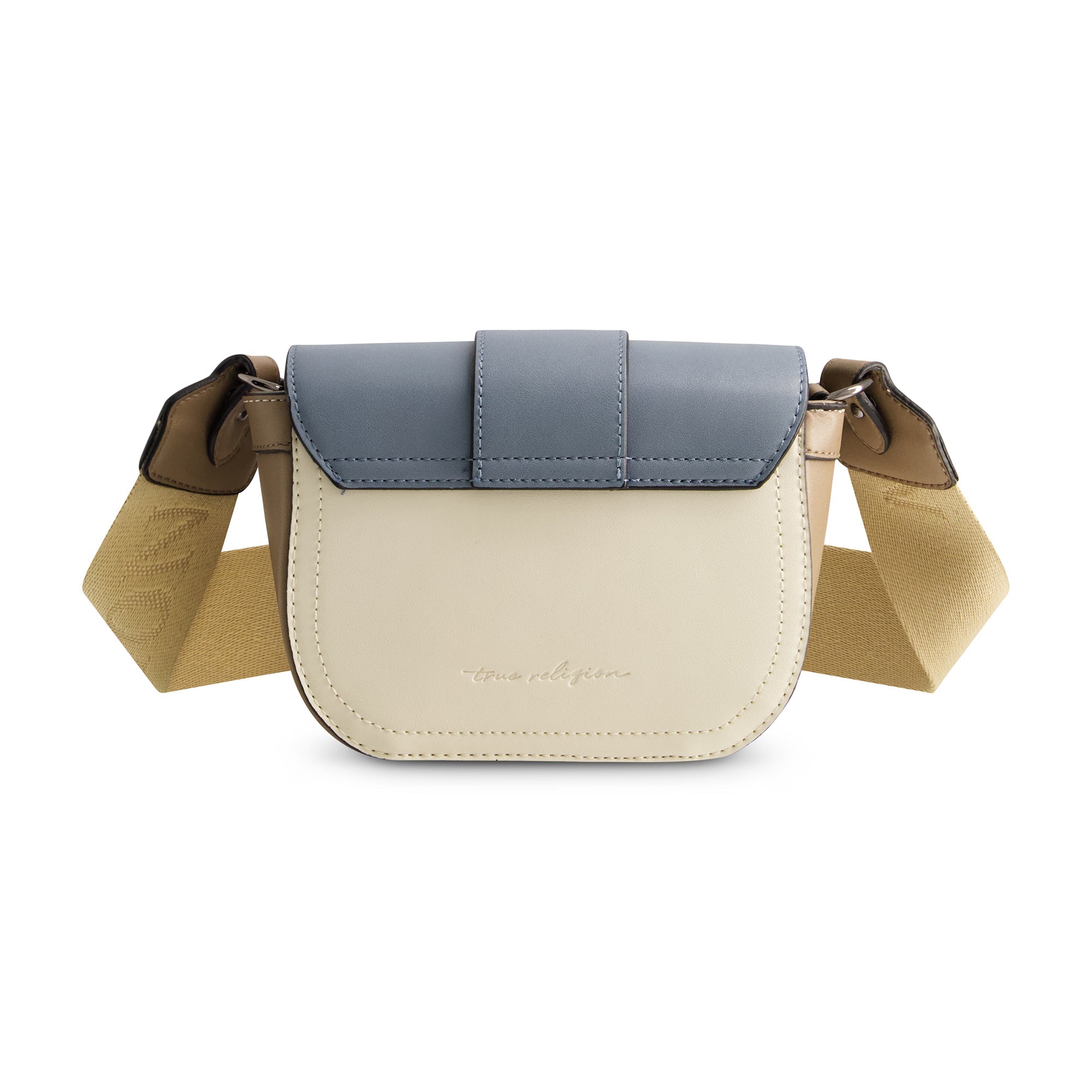 True Religion Color Block Crossbody, Blue