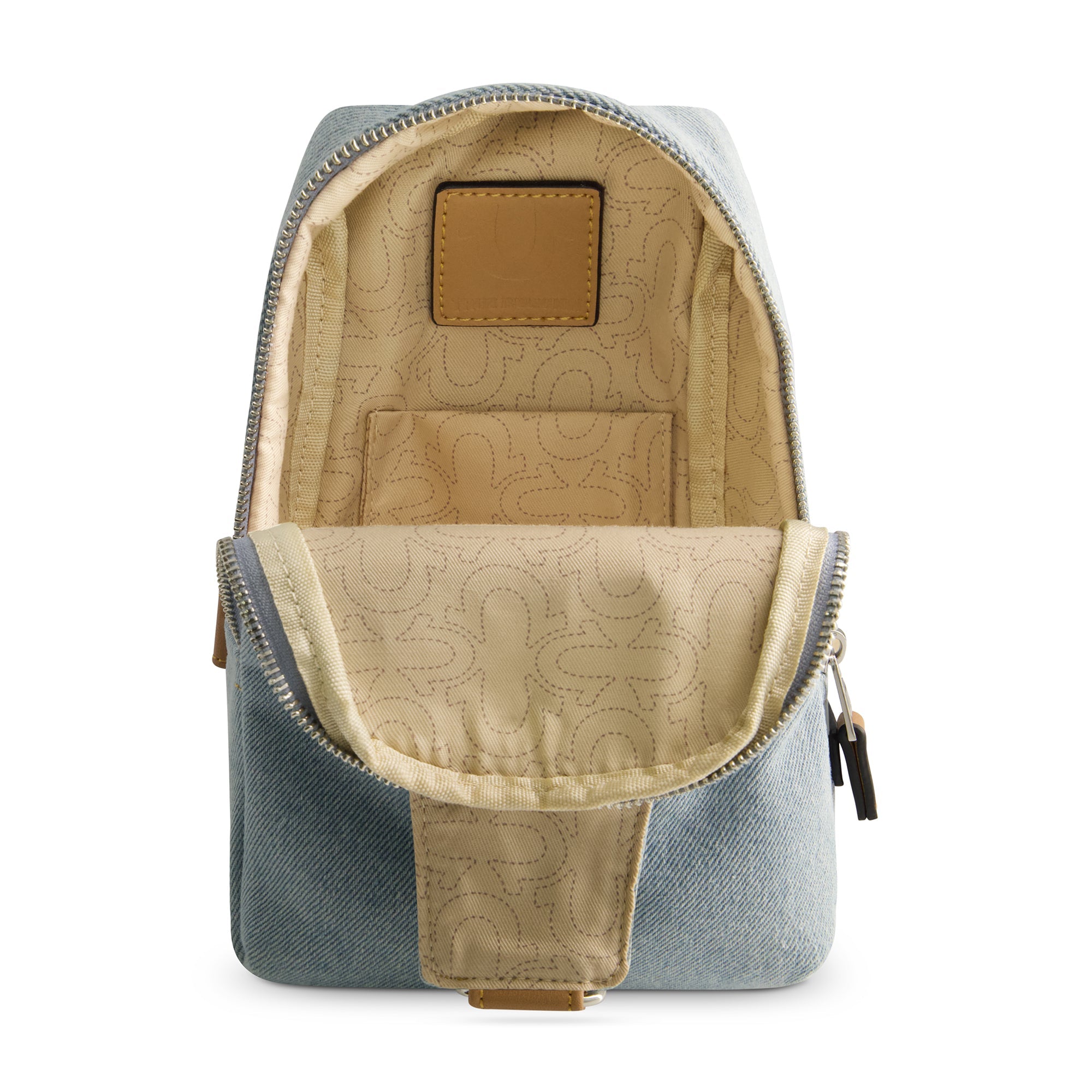 True Religion Stitched Horseshoe Sling, Light Blue