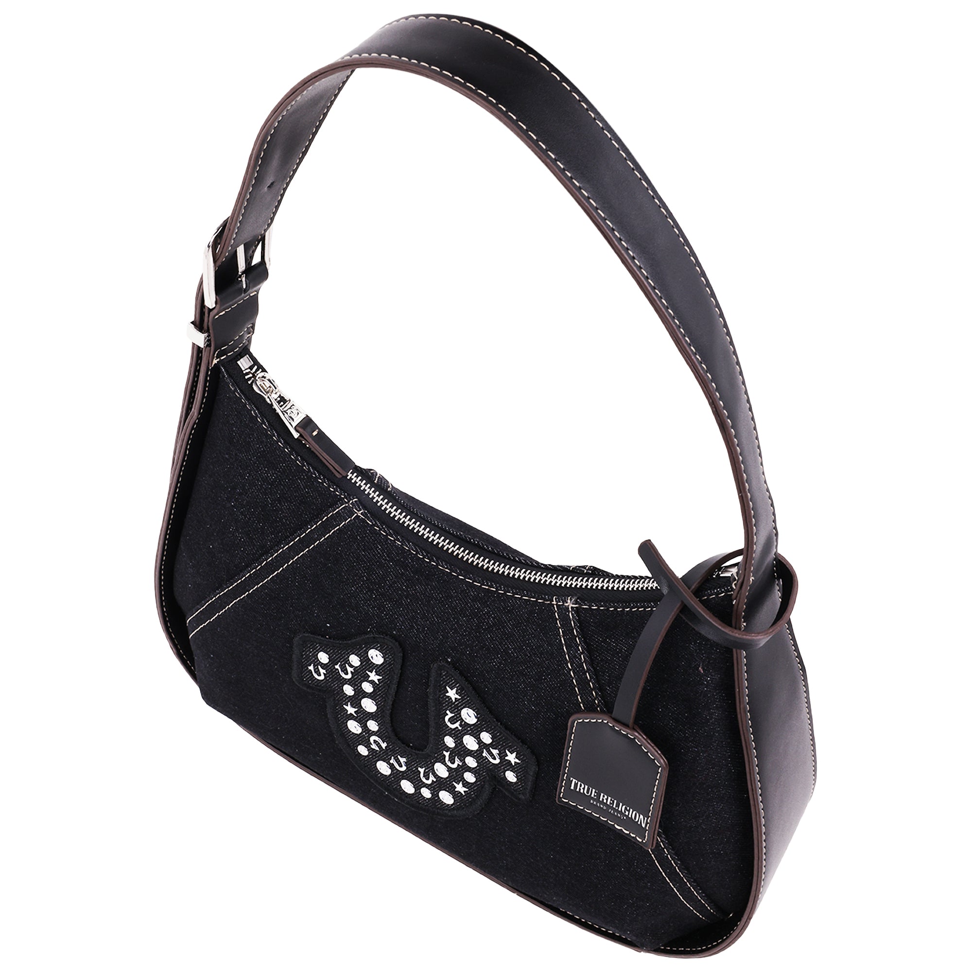 True Religion Strudded Logo Denim Hobo