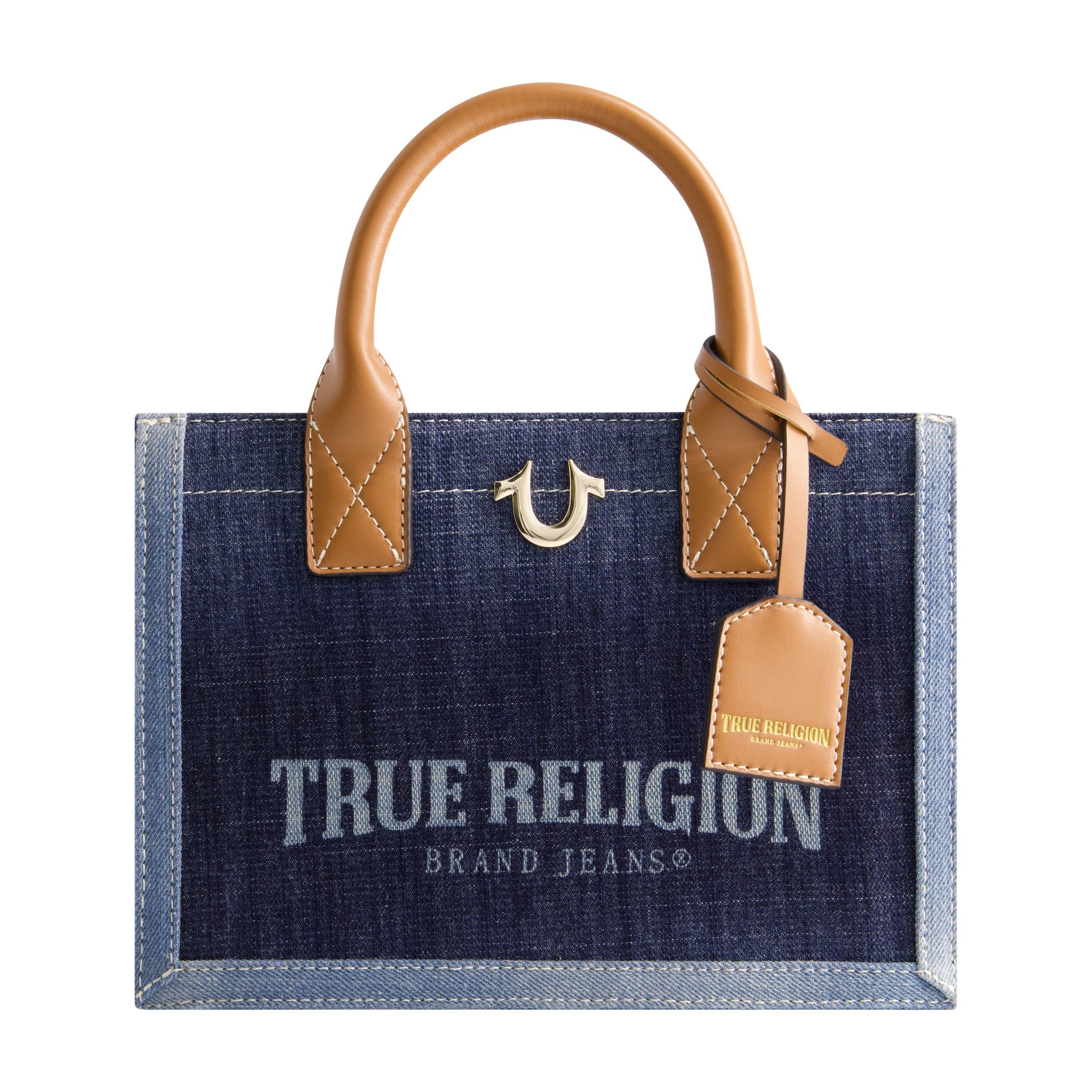 True Religion Modern Edge Denim Tote, Denim/blue