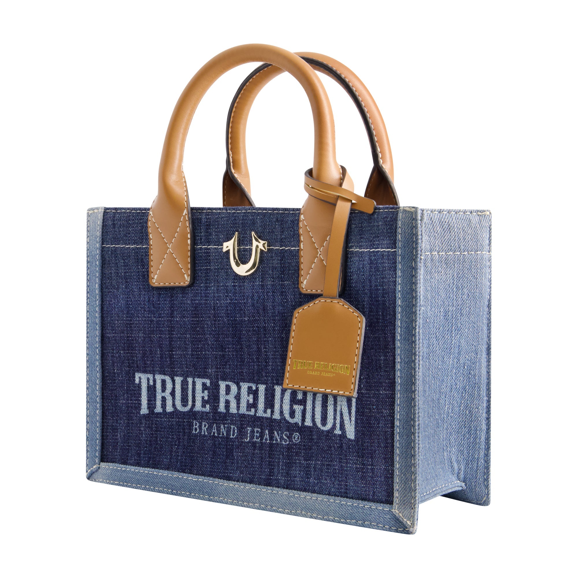True Religion Modern Edge Denim Tote, Denim/blue