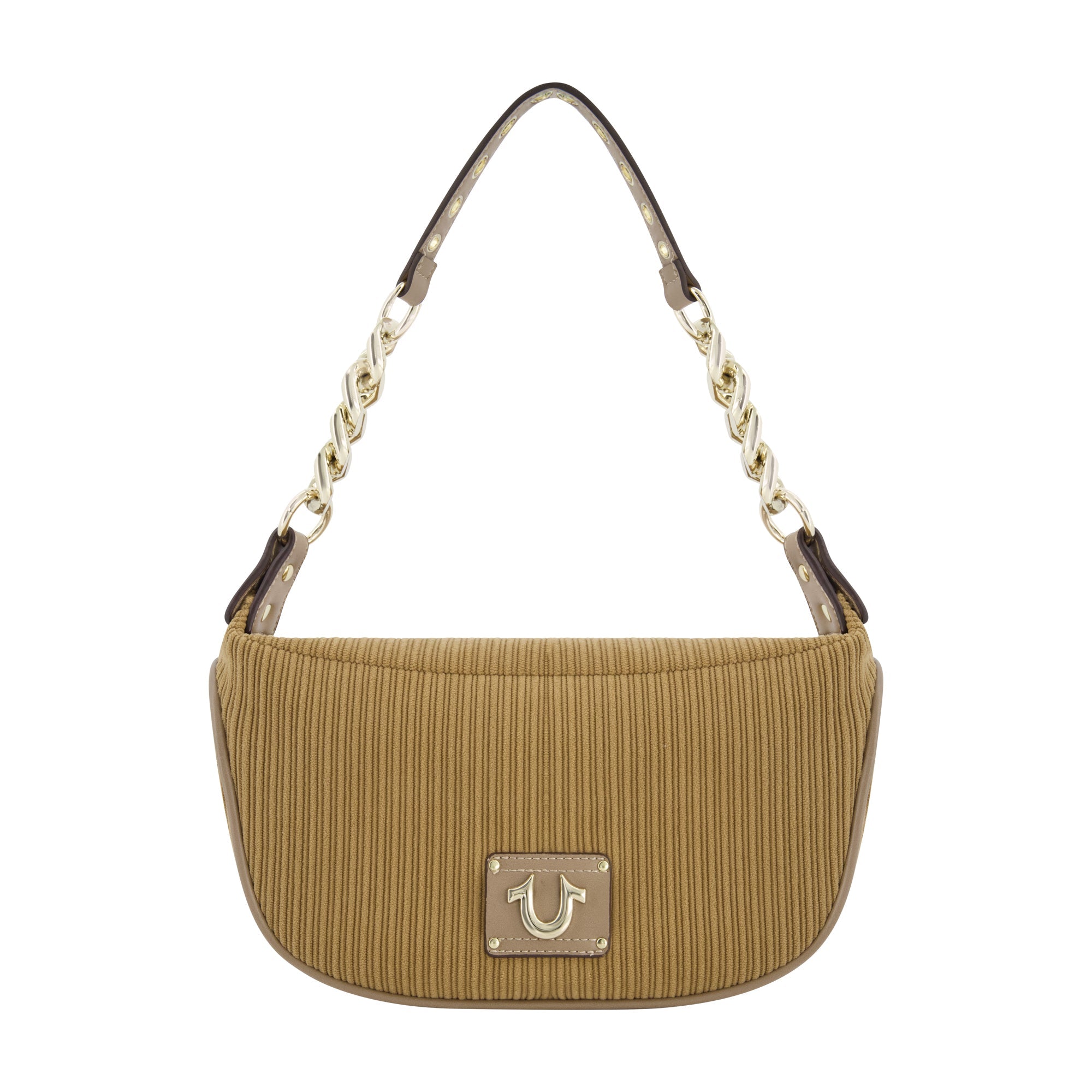 True Religion Corduroy Chain Hobo, Camel