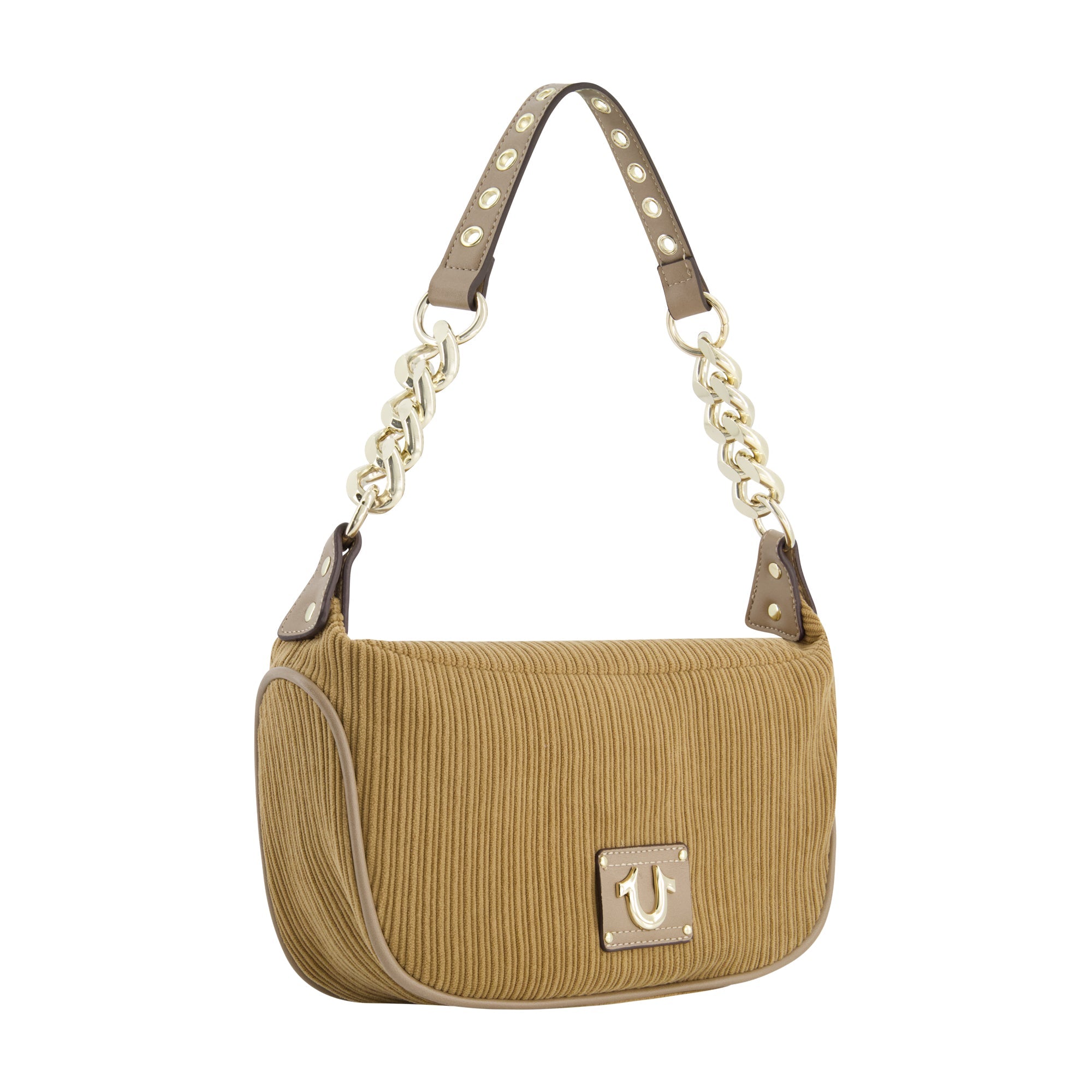 True Religion Corduroy Chain Hobo, Camel
