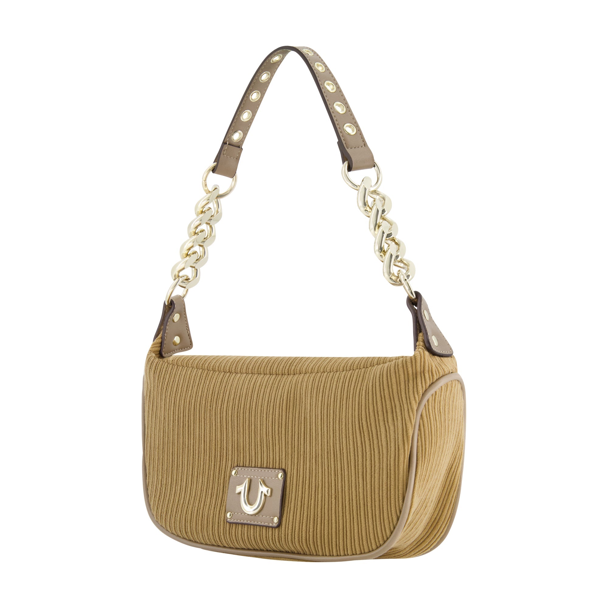 True Religion Corduroy Chain Hobo, Camel