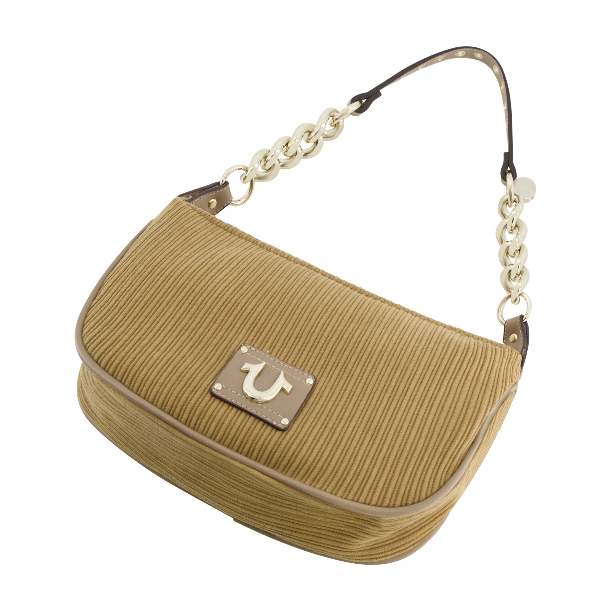 True Religion Corduroy Chain Hobo, Camel