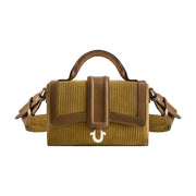 True Religion Cordoroy Mini Satchel, Brown