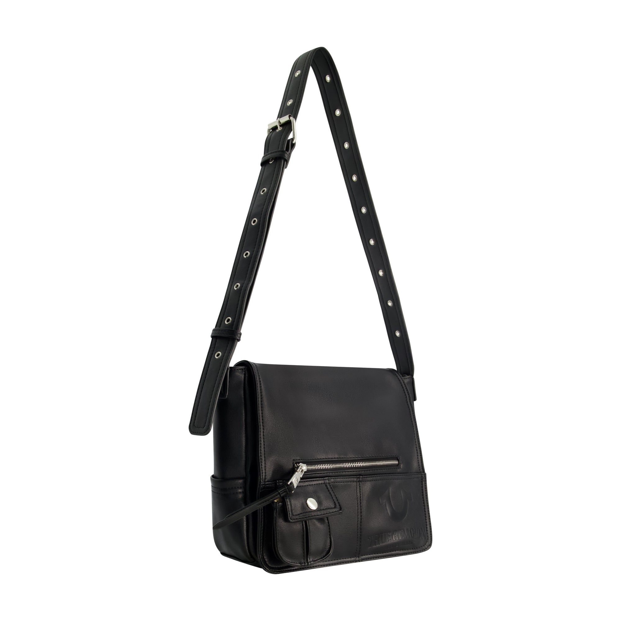 True Religion Classic Messenger Bag, Black