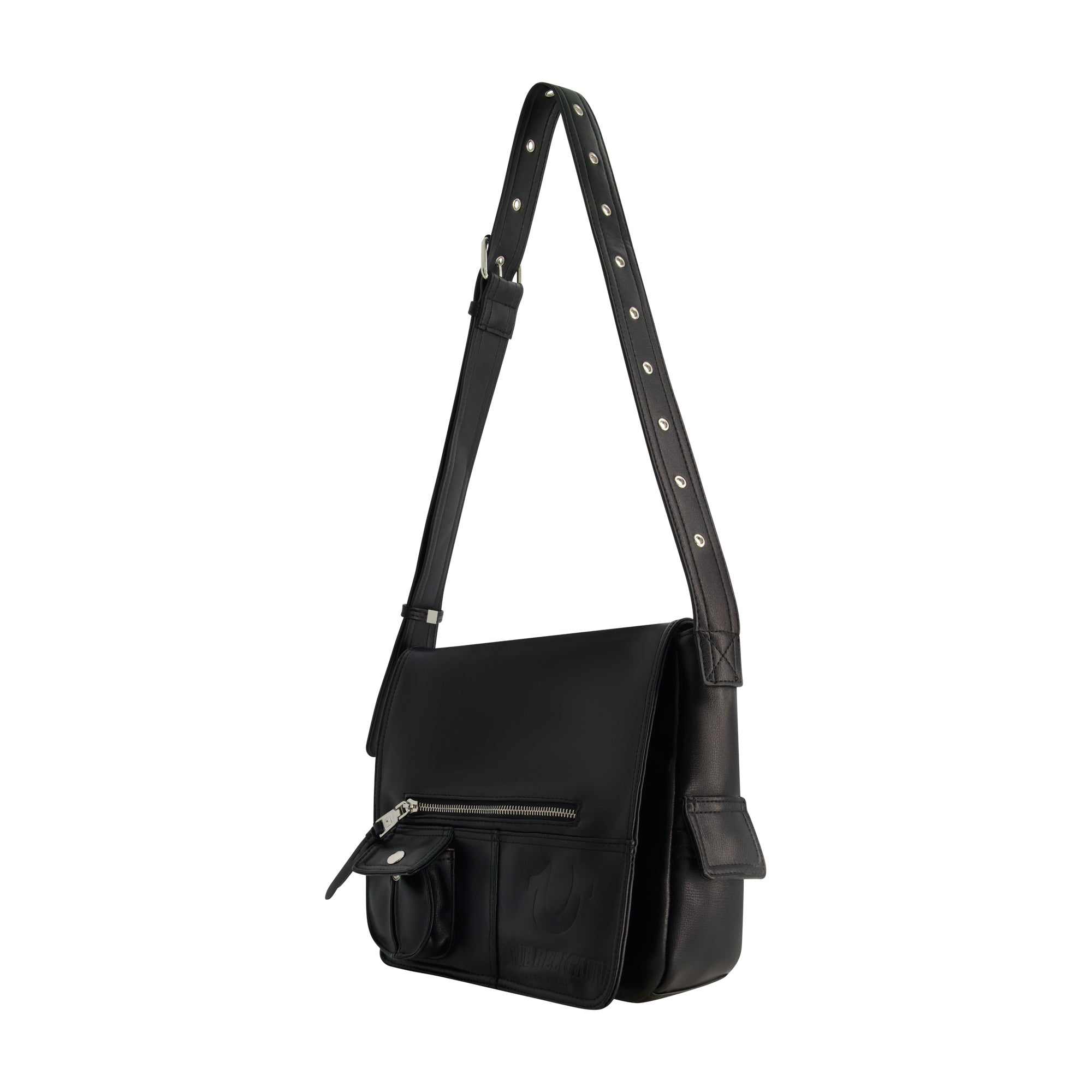 True Religion Classic Messenger Bag, Black