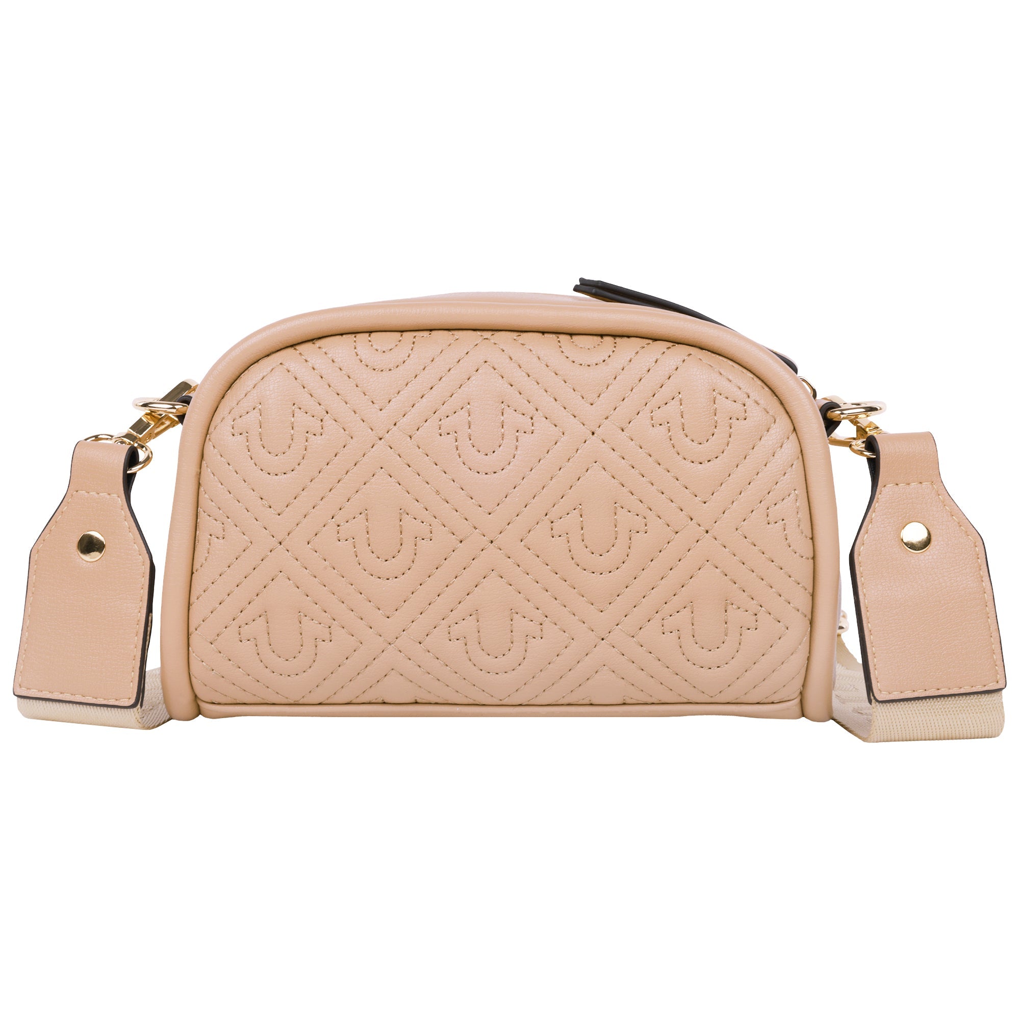 True Religion Metal Plaque Quilted Crossbody