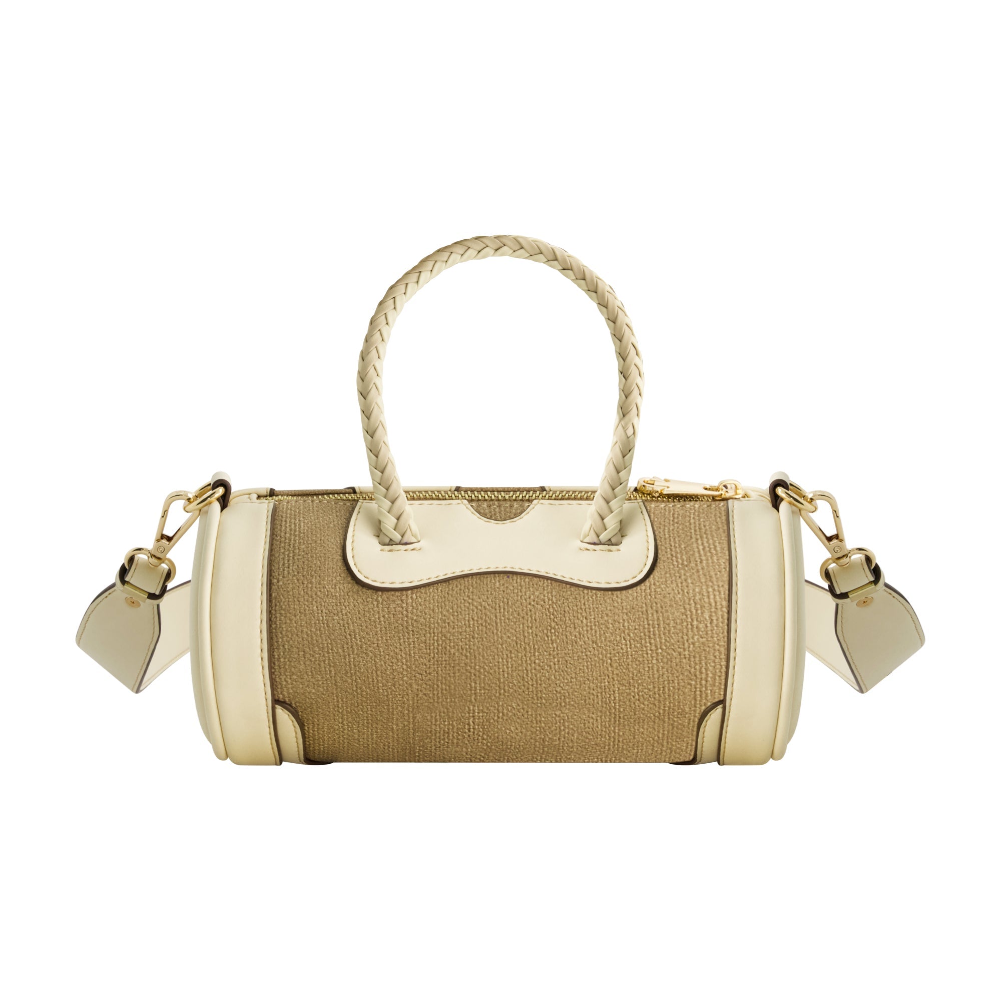 True Religion Quede Mini Duffel Crossbody Bag, Taupe
