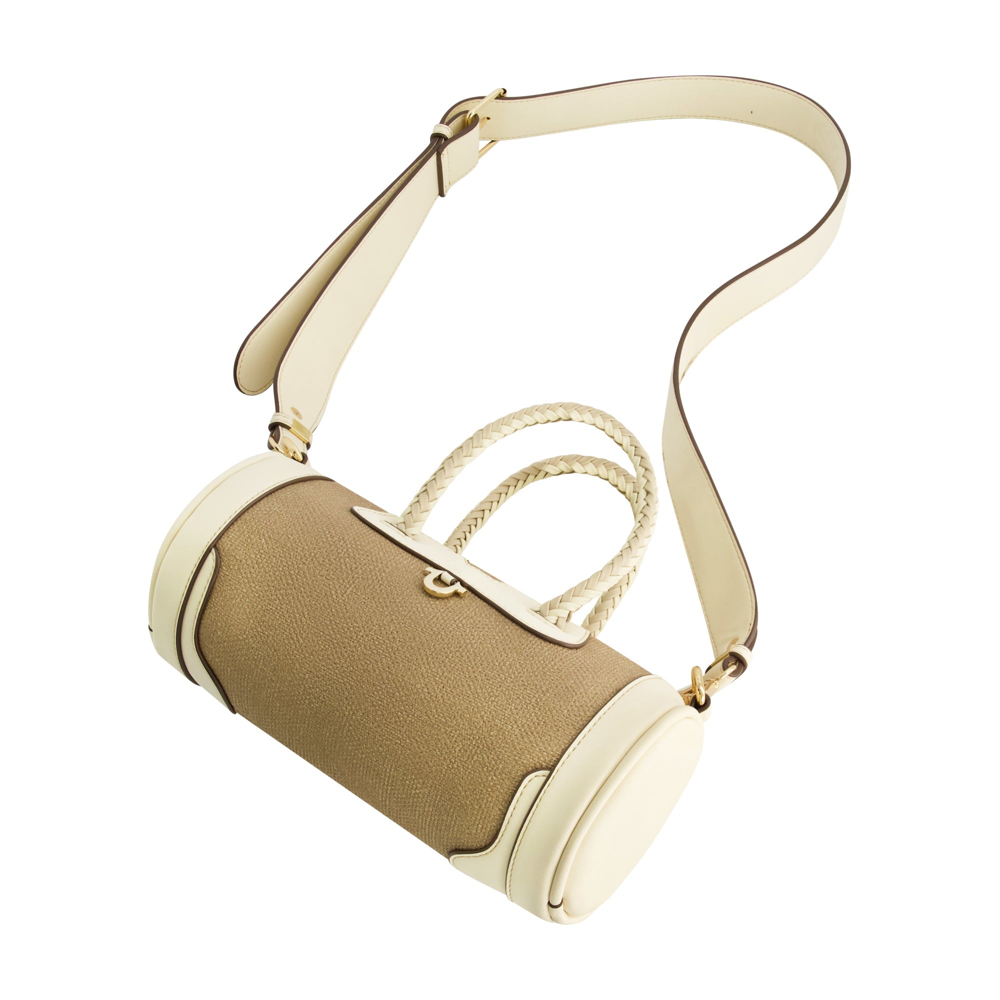 True Religion Quede Mini Duffel Crossbody Bag, Taupe
