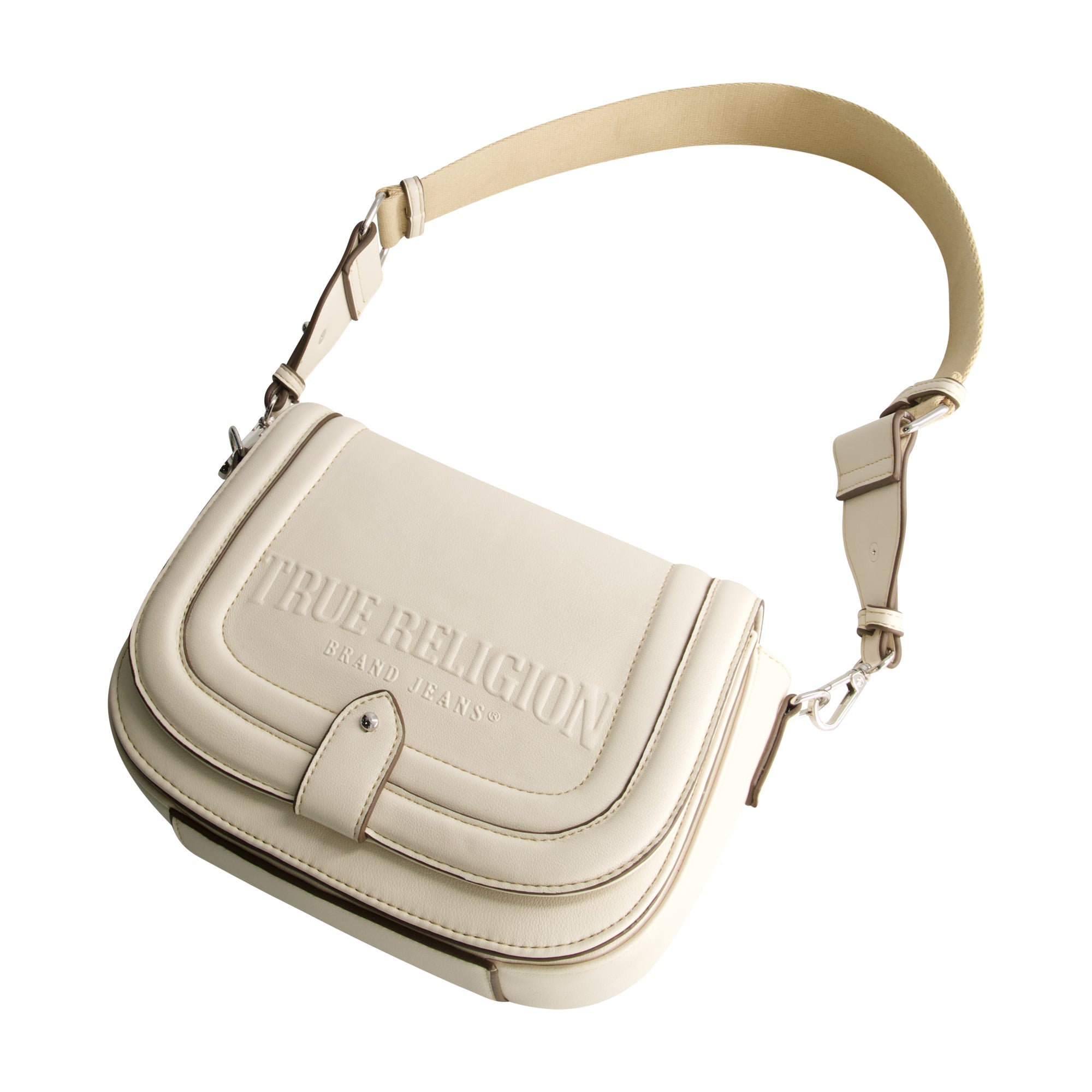 True Religion Bombe Logo Saddle Bag