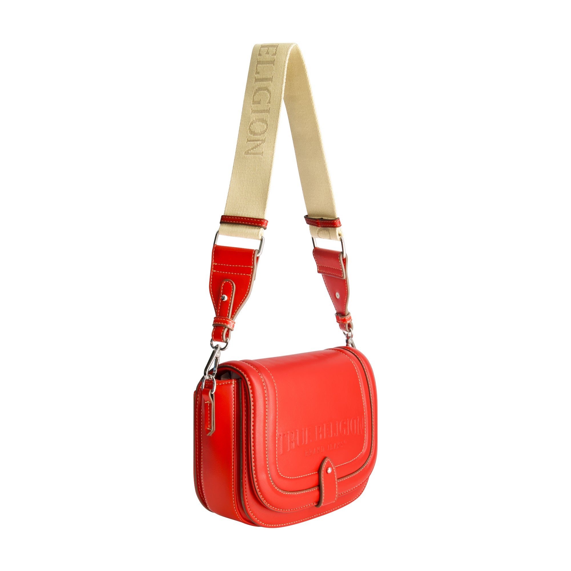 True Religion Bombe Logo Saddle Bag