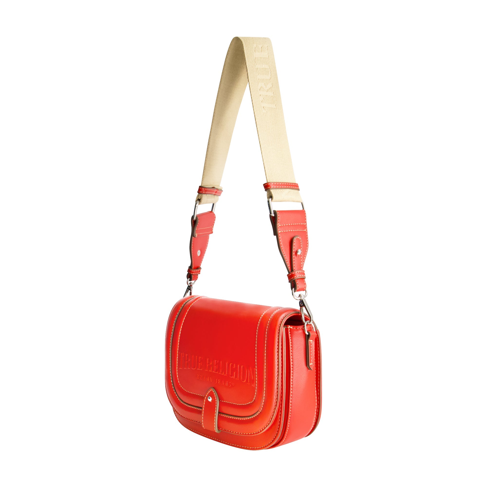 True Religion Bombe Logo Saddle Bag
