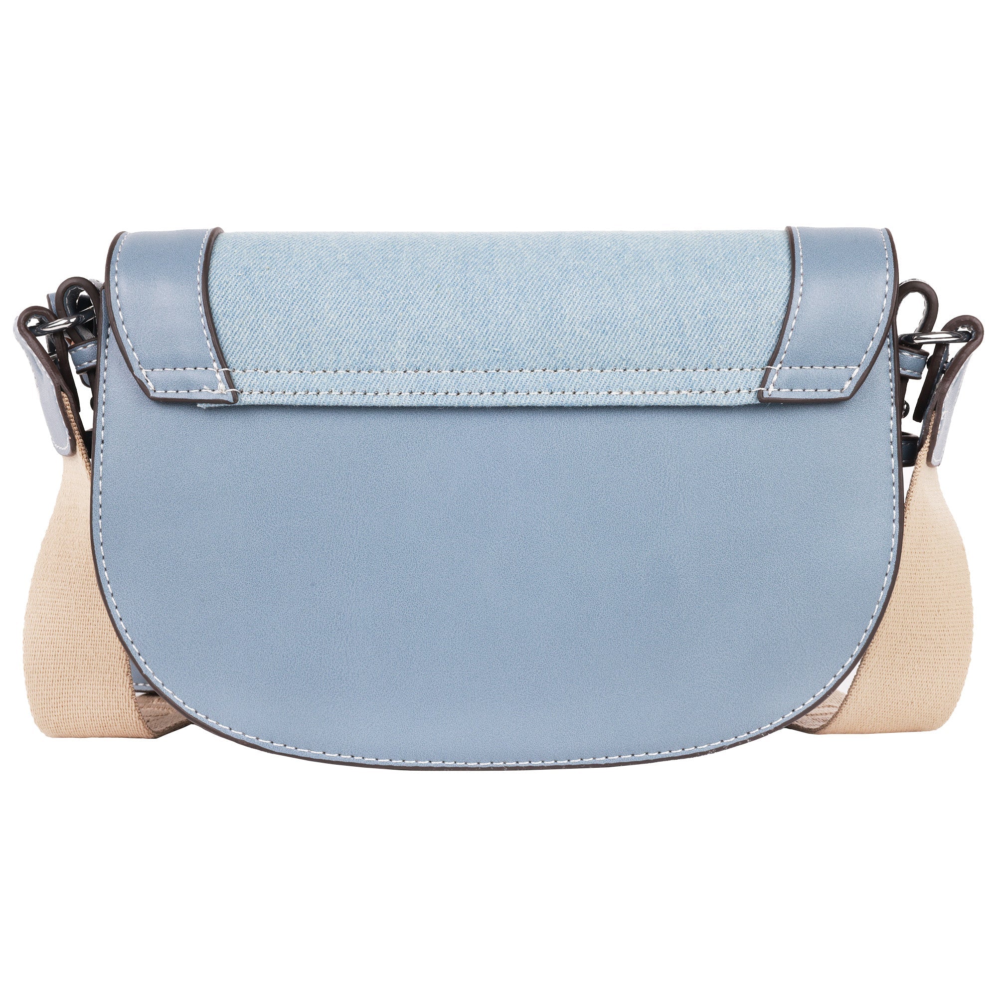 True Religion Dark Denim Logo Saddle Bag