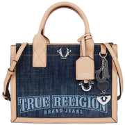 True Religion Bombe Logo Denim Tote