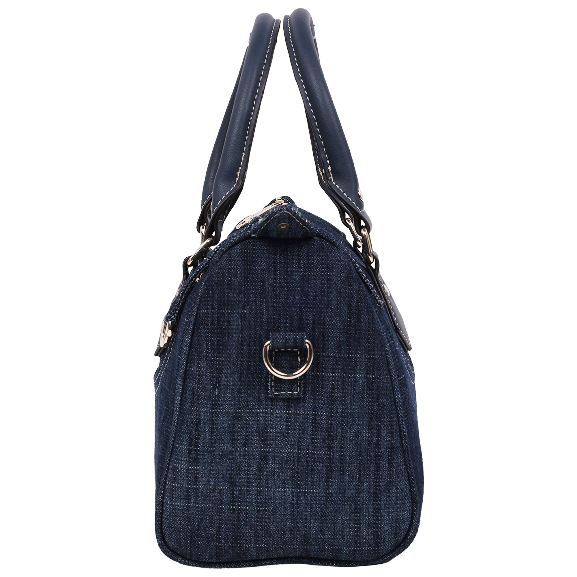 True Religion Denim Heritage Satchel With Top Handles & Crossbody Strap