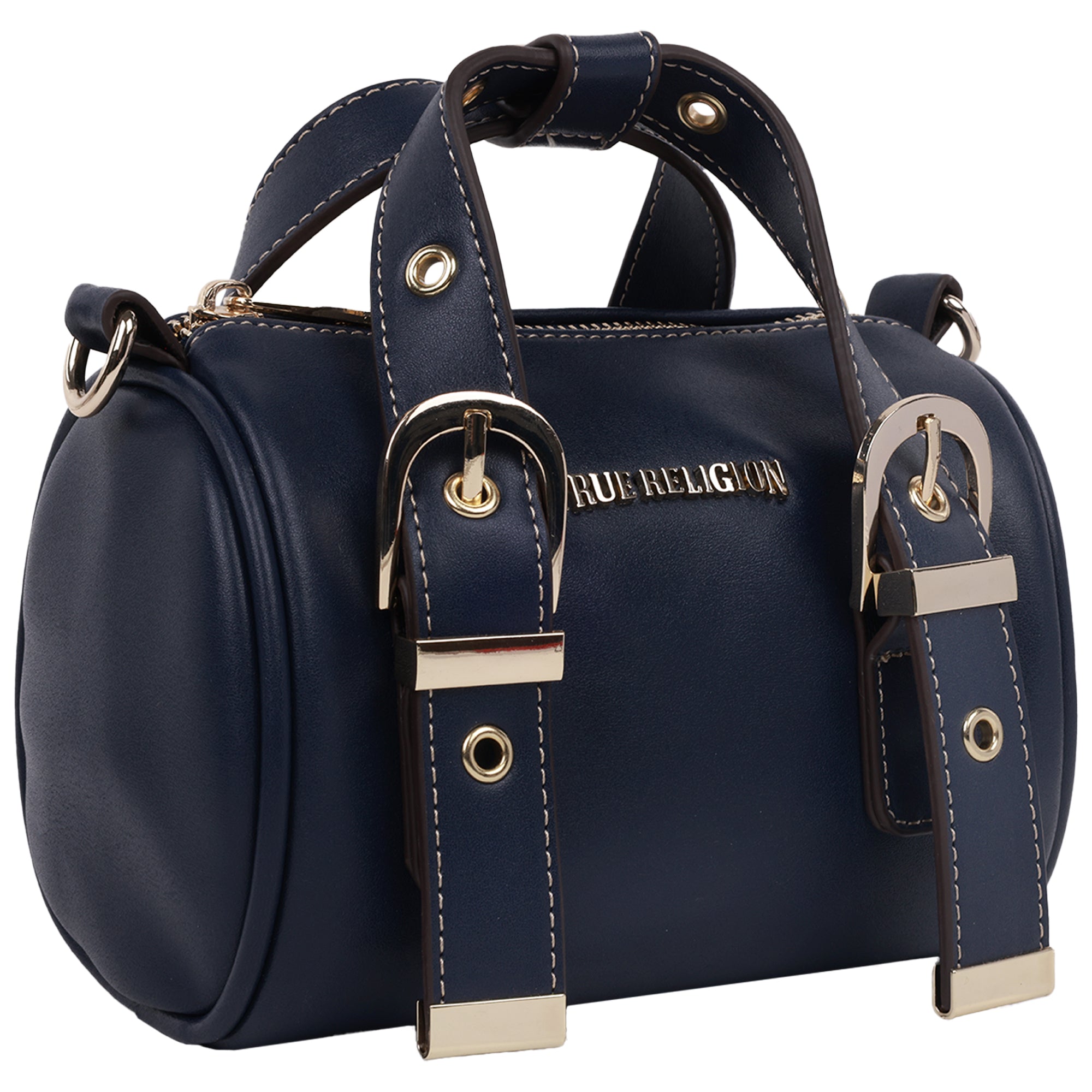 True Religion Metal Plaque Quilted Crossbody