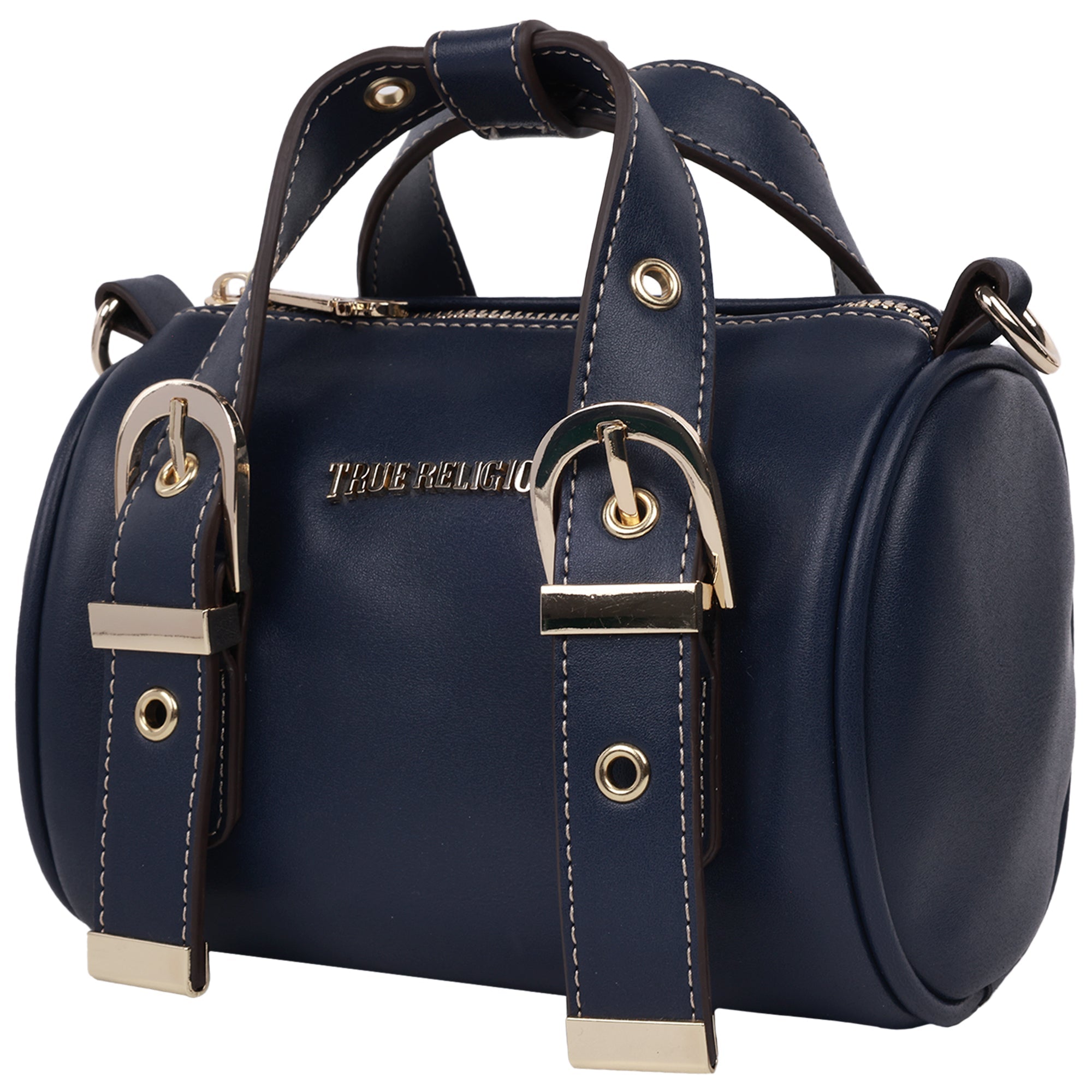 True Religion Metal Plaque Quilted Crossbody