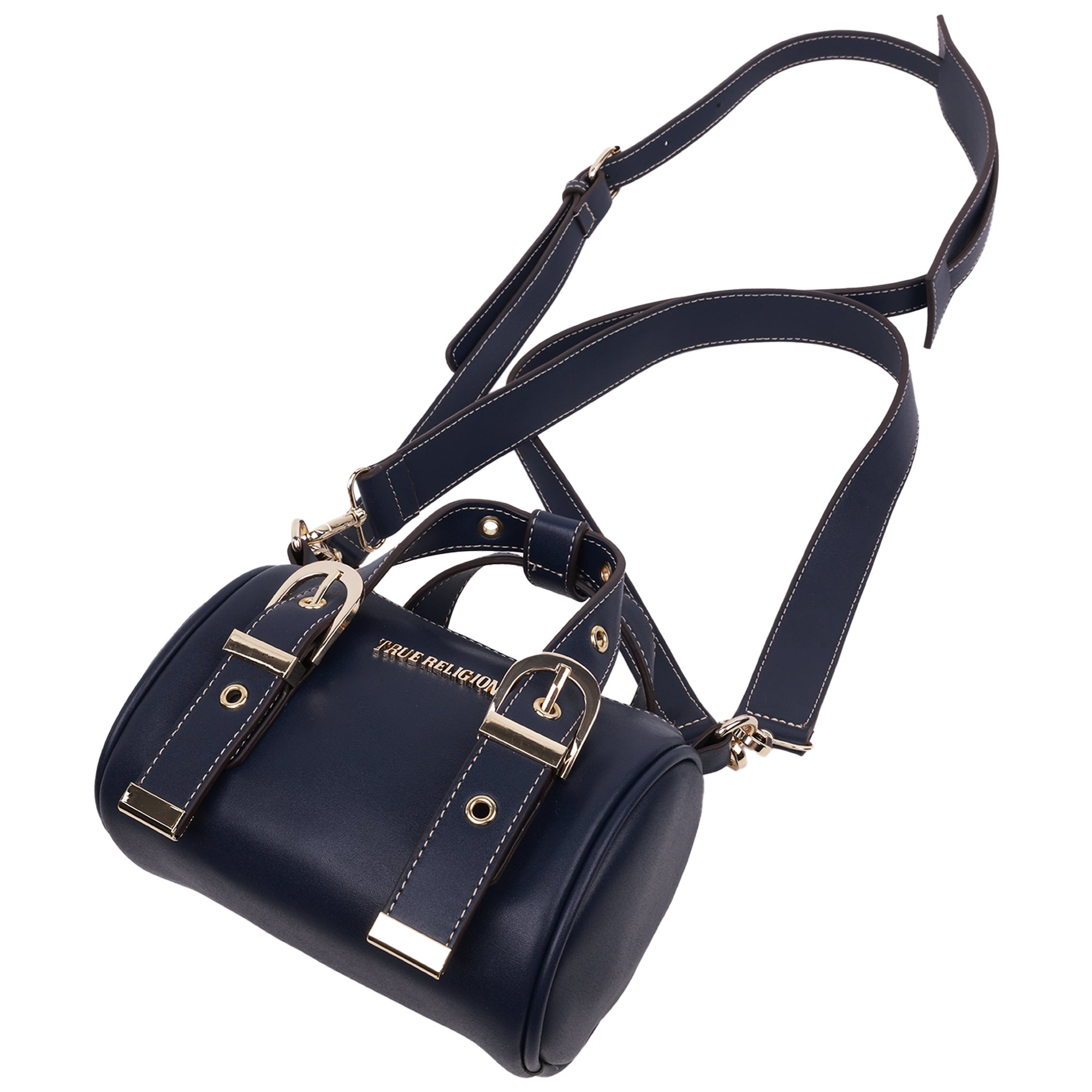 True Religion Metal Plaque Quilted Crossbody