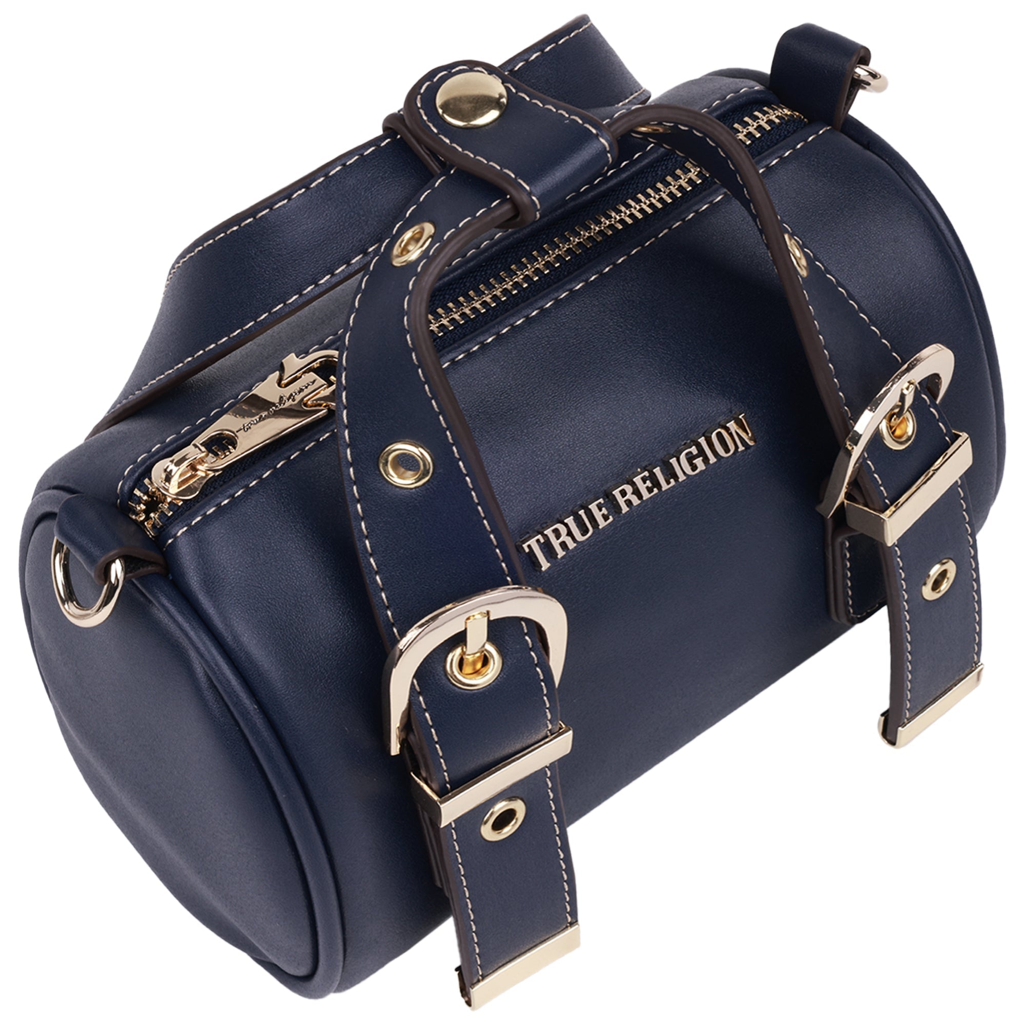 True Religion Metal Plaque Quilted Crossbody