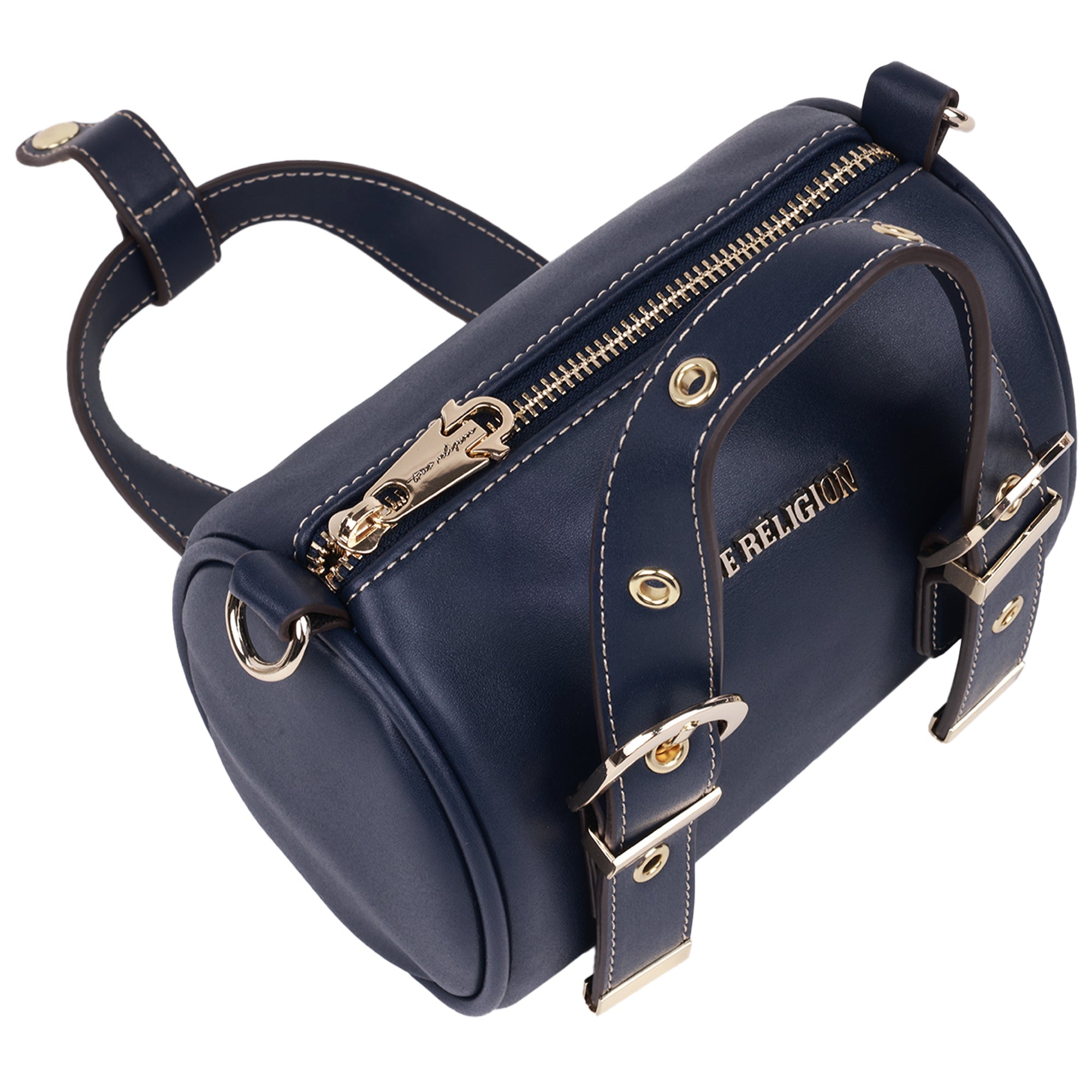 True Religion Metal Plaque Quilted Crossbody