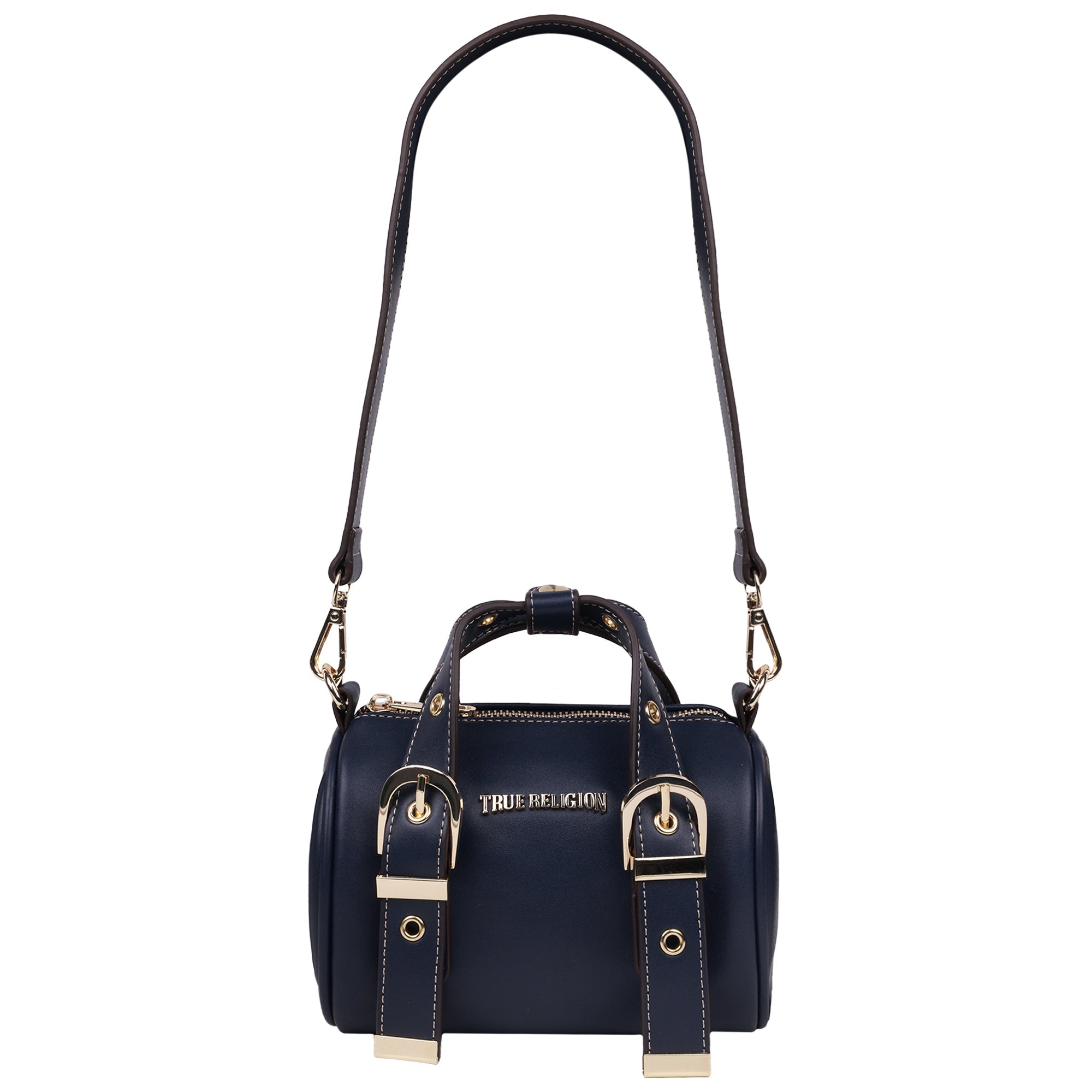 True Religion Metal Plaque Quilted Crossbody