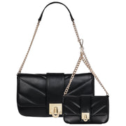 True Religion Quilted Flap Shoulder Bag With Mini Bag