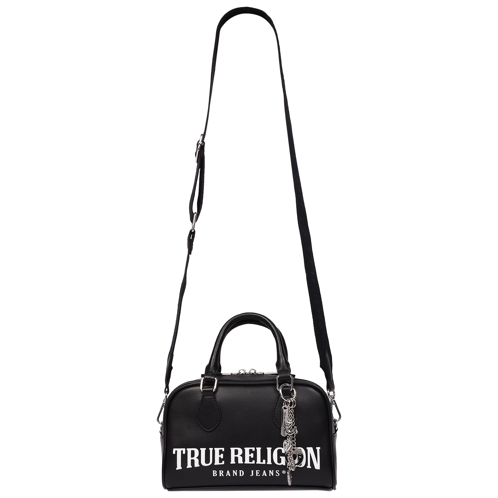 True Religion Bombe Logo Satchel With Charm