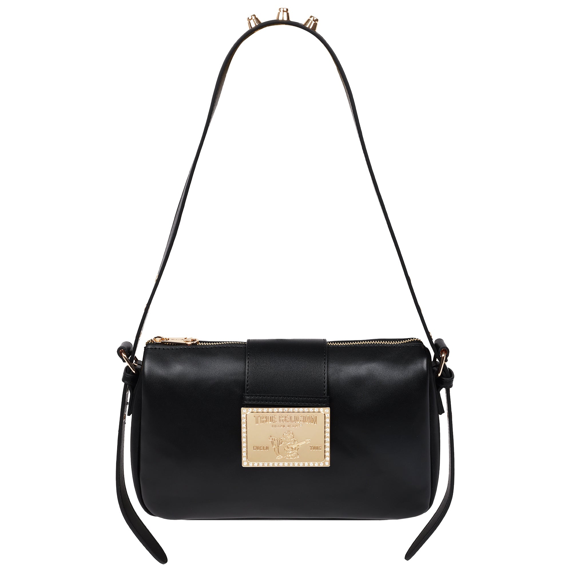 True Religion East West Shoulder Bag With Belt Buckle Tab