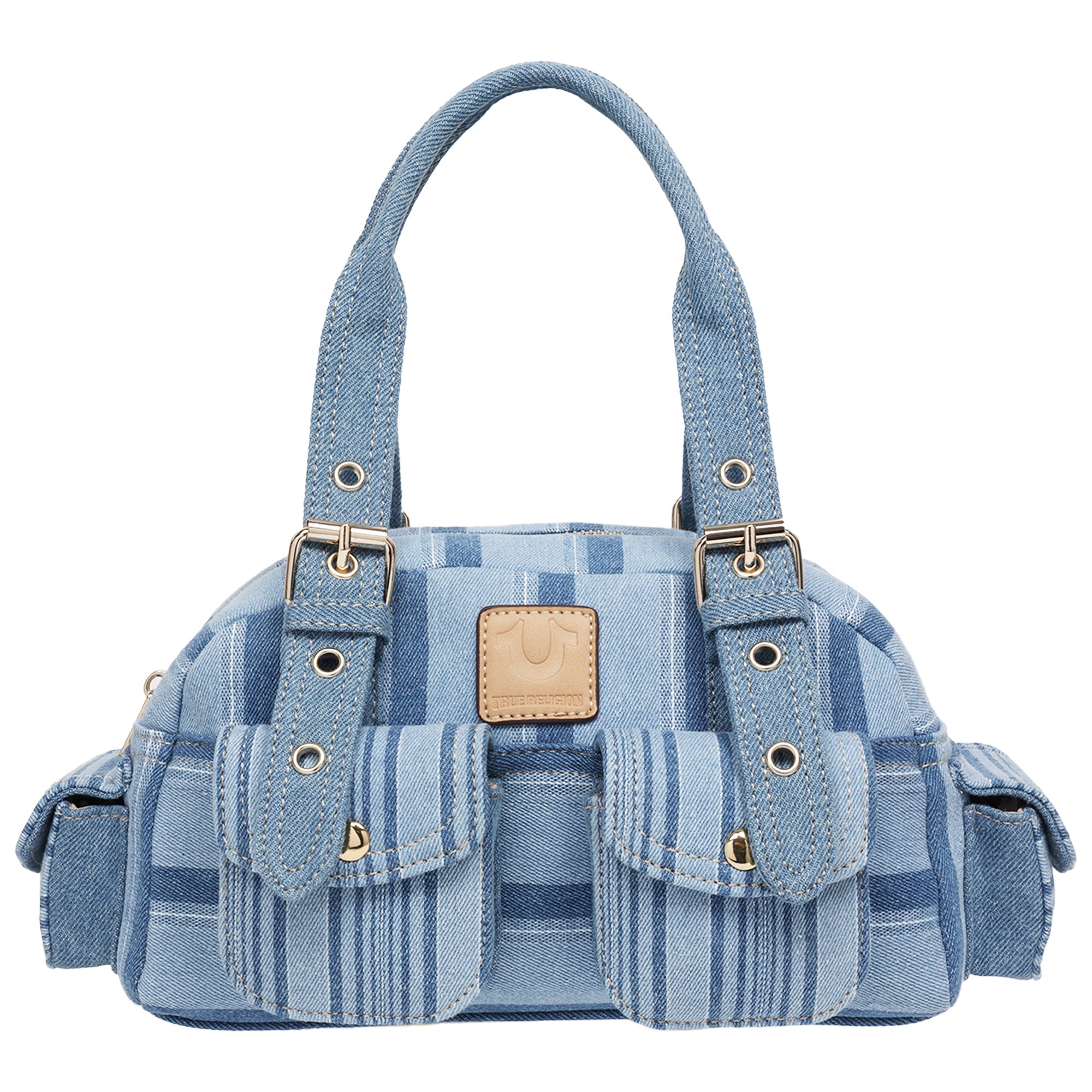 【新品未使用】M ポーチ付 stina Her story blue bell SteinMart.com | True Religion Multi Stripe Soft Satchel – Denim