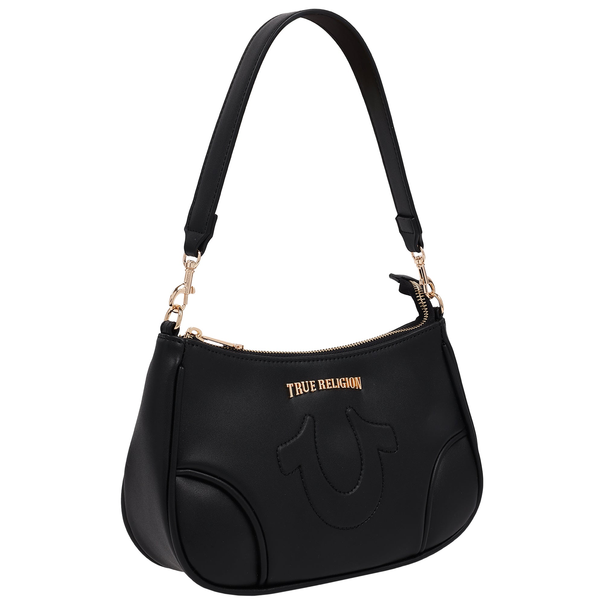 True Religion Trapunto Logo Shoulder Bag