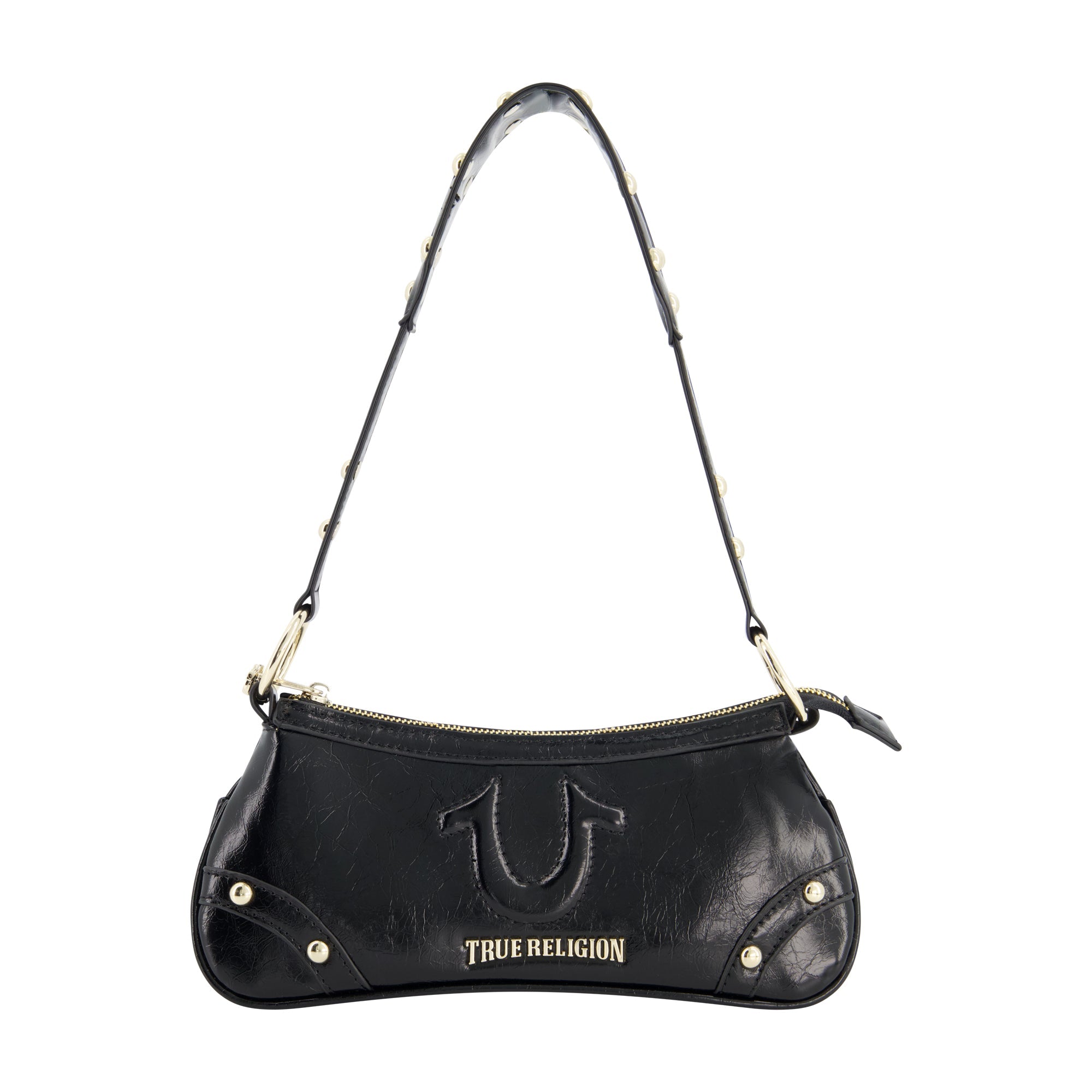 True Religion Horseshoe Shoulder Bag, Black