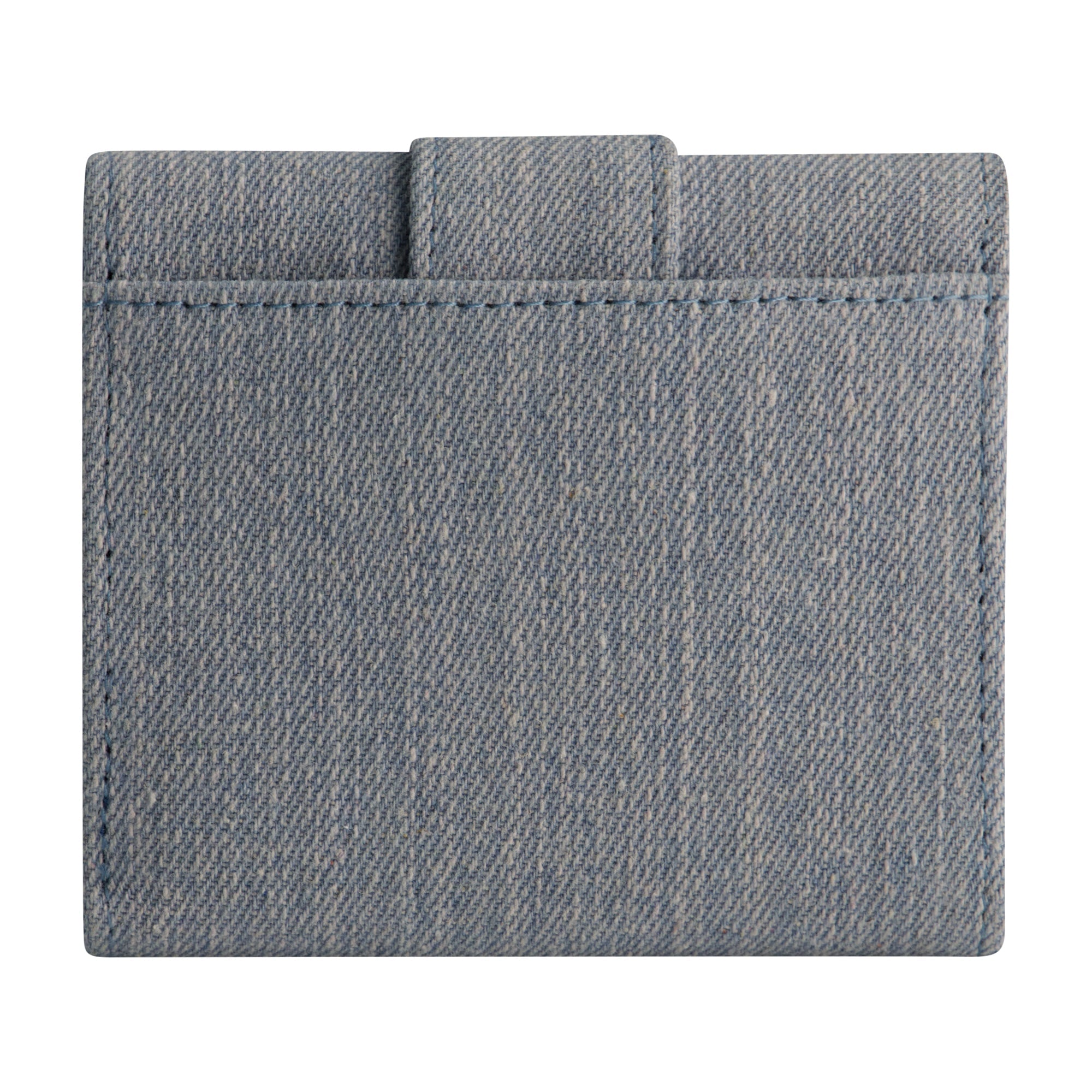 True Religion Denim Small Horseshoe Wallet, Light Blue